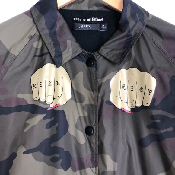 OBEY X Wildfang Rise Riot Jacket LIMITED EDITION! - Picture 3 of 5